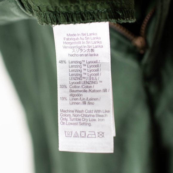 Madewell The Harlow Wide-Leg Pant in Dark Green - Picture 4 of 5